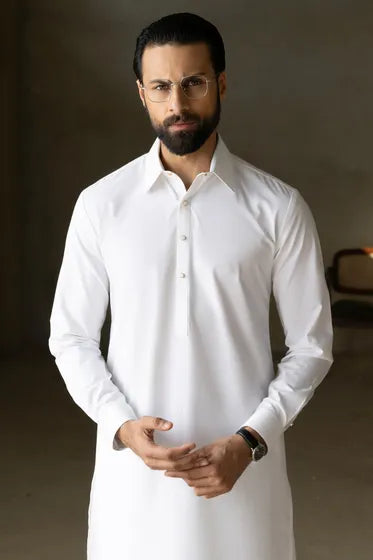 VAASA - OPTICAL WHITE EXCLUSIVE KAMEEZ SHALWAR