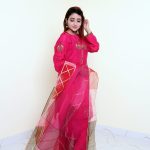 MK-060 3 piece raw silk machine embroidered suit