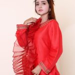 MK -0613 piece Jamawar with Adda work around neck and sleeves