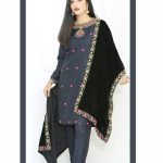 MK -078 2Pcs suit with embroidery of multi colors over